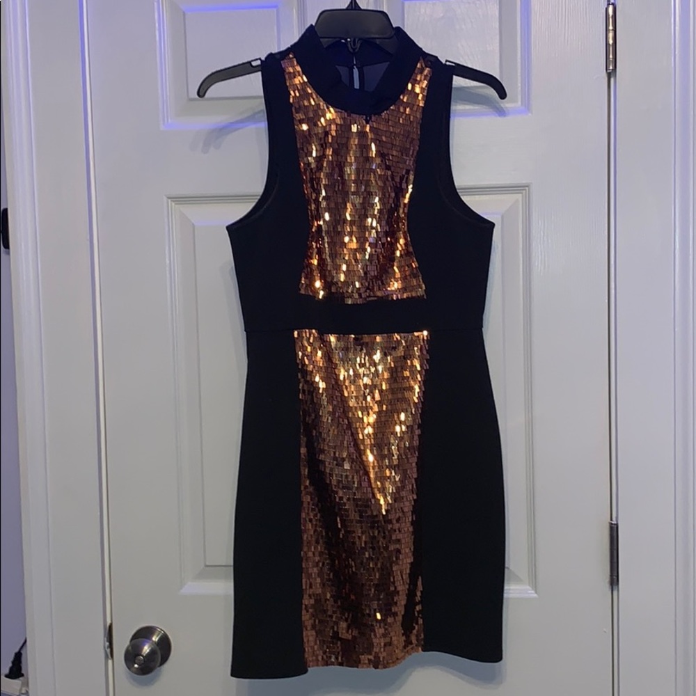 Form Fitting Black Dress